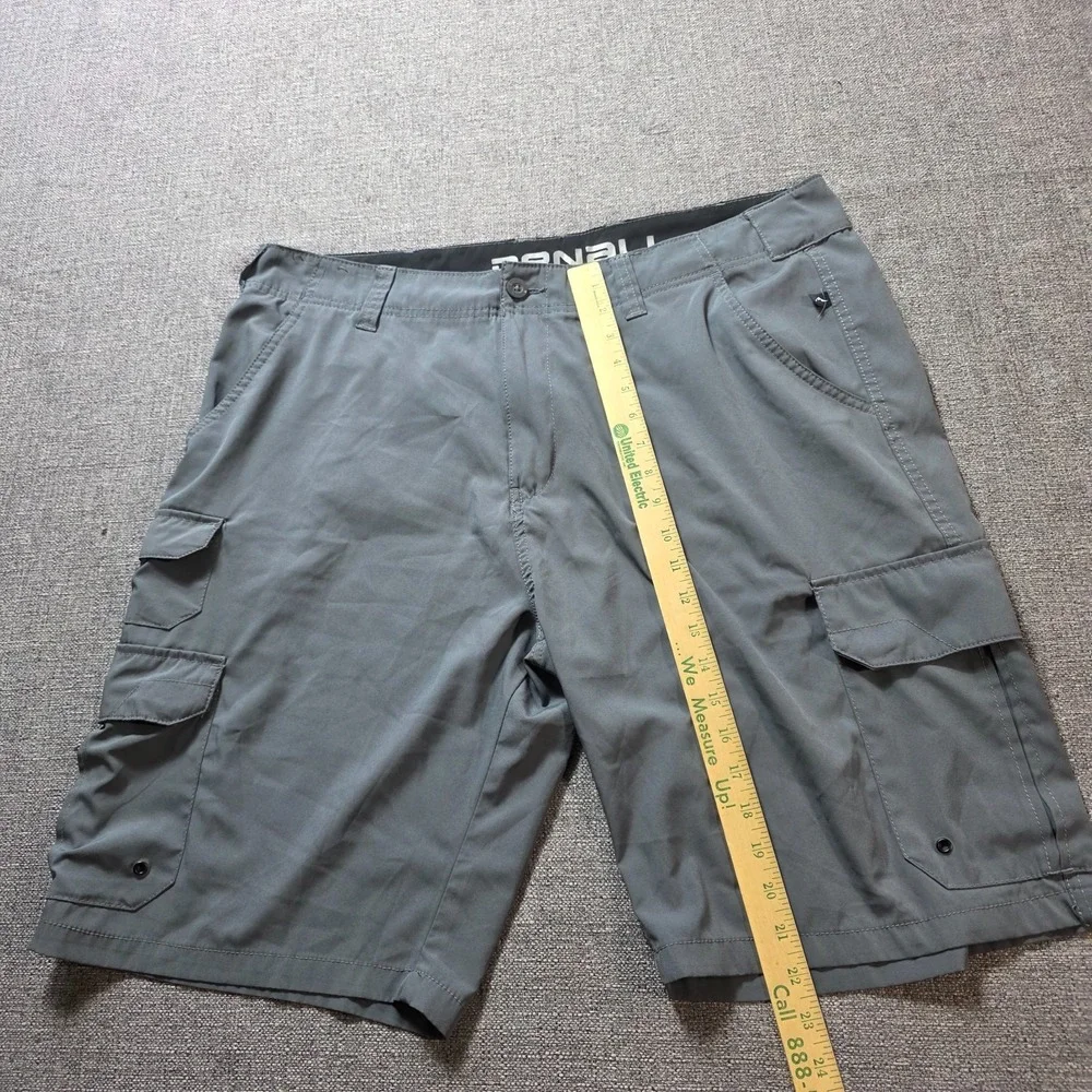 Denali Cargo Shorts Mens 38 Grey Performance Stretch Hiking Fishing